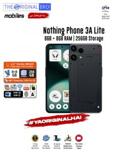Nothing Phone 3A Lite - 8GB RAM - 256GB Storage - Easy Monthly Installments - PTA Approved - 1 Year Official Warranty - The Original Bro Mobiles - TOB70